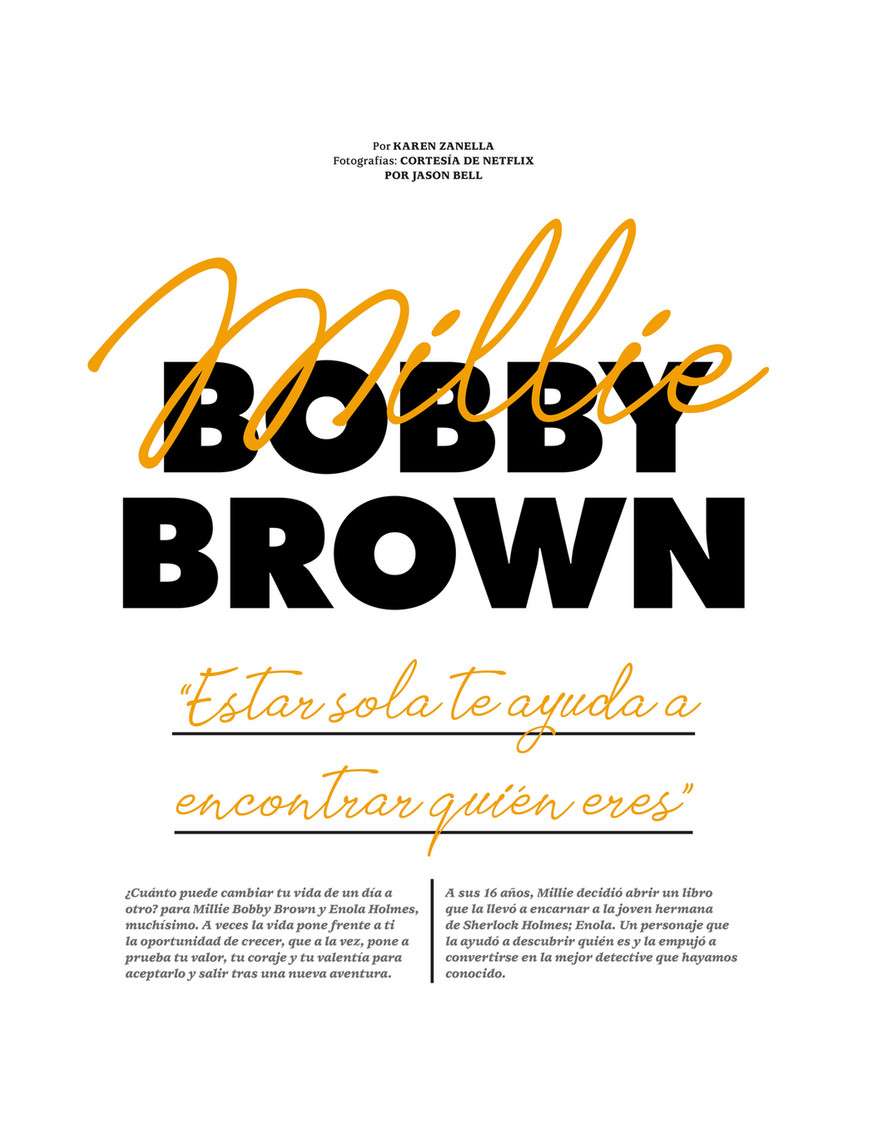 Millie Bobby Brown, Jason Bell